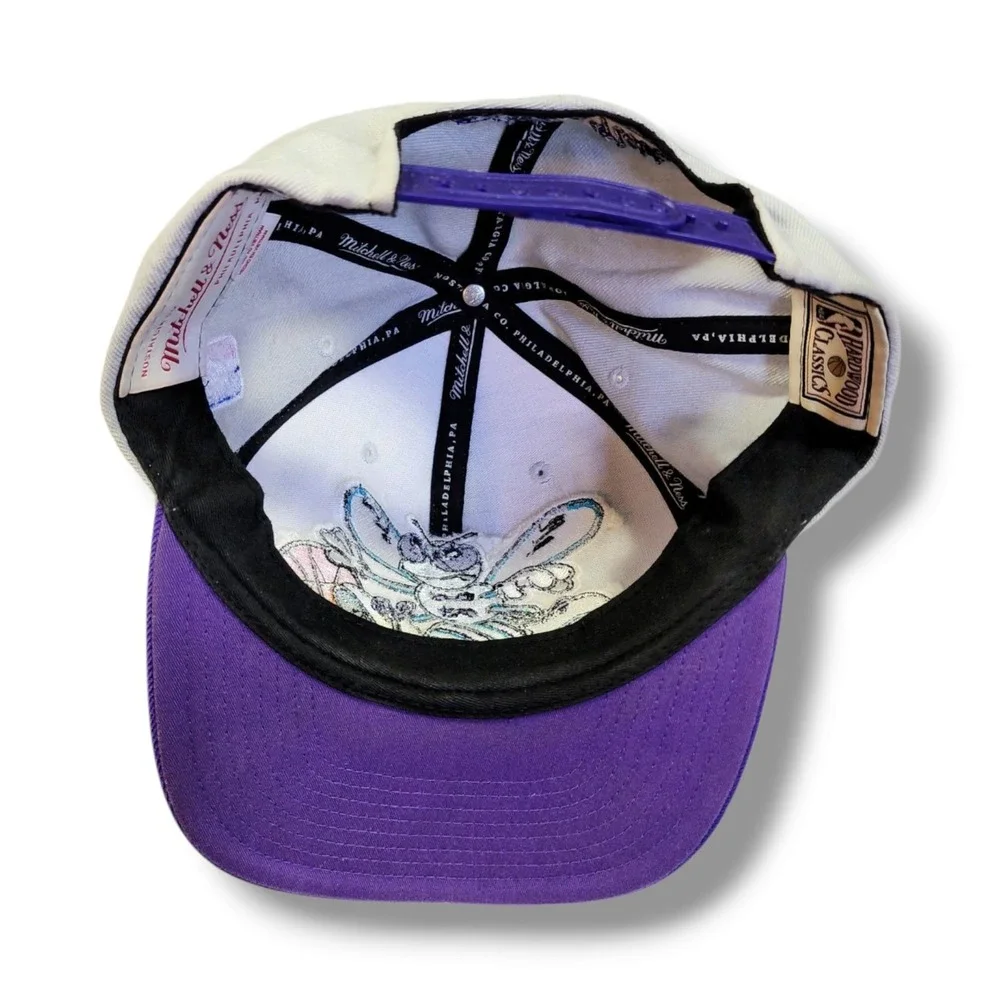 Mitchell & Ness NBA Charlotte Hornets 2 Tone Snapback Hat Cap 100%‎ Wool